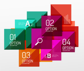 Modern square composition, abstract banner