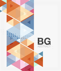 Fototapeta premium Triangle modern mosaic geometric template