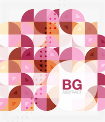 Vector geometric circle abstract background
