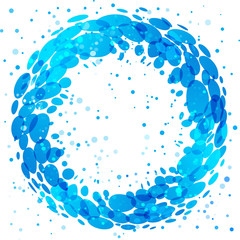 Circle water splash