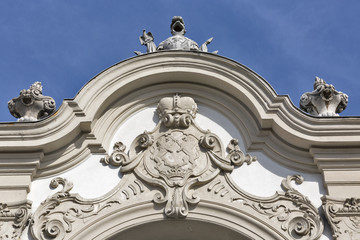 Festetics Palace entrance gate. Keszthely, Hungary.