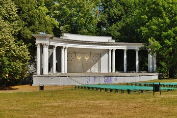 amphitheatre in park , theatre in the fresh air - Lodz,Poland