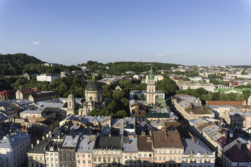 Fototapeta na wymiar a view from lviv 