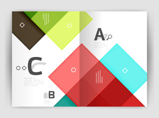 Colorful modern stripes business flyer