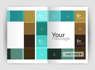 Geometrical brochure a4 business template