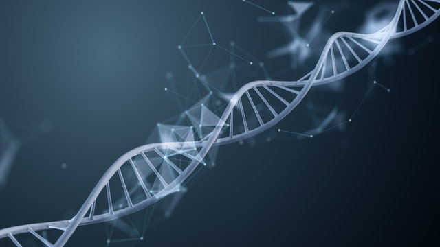 Abstract DNA Molecule Loop