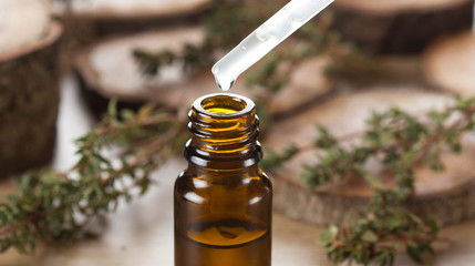 Essential aroma oil for aromatherapy - obrazy, fototapety, plakaty