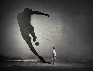 He will be soccer champion . Mixed media © Sergey Nivens