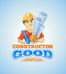 vector set of builders or handymans in action poses