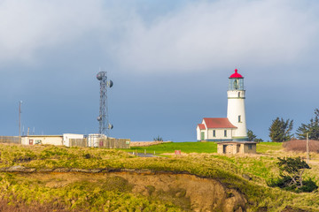 Cape Blanco Lighthouse at Pacific coast, built in 1870