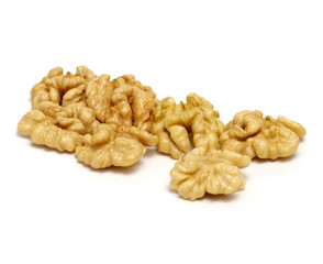 Walnuts isolated on white