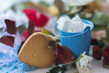 small bucket with sugar
