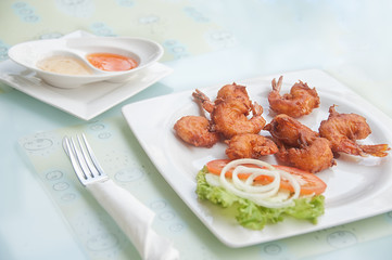 deep-fried shrimps