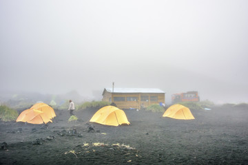 Avdenture basecamp at Kamchatka