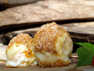 Apricot dumplings