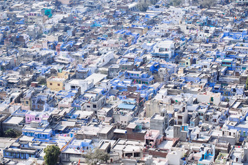 View on the Chittorgarh city, India. Rajasthan.