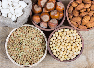 Natural products containing plant proteins.
