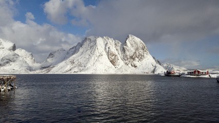 Berg bei Reine, Norwegen