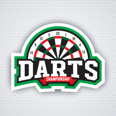  Darts porting logo and leisure design.
