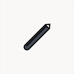 eyebrow pencil icon flat design