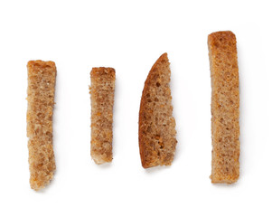 crumbs of bread croutons