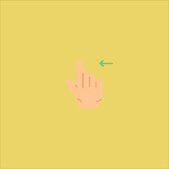 Fototapeta premium drag icon flat design