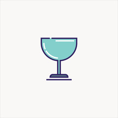 cup icon flat design