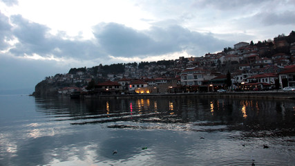 lake ohrid and city of ohrid, macedonia