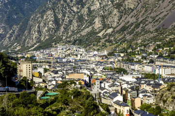 Fototapeta na wymiar Andorra La Vella, capital, Andorra