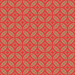 seamless geometric flower pattern. each detail in separate layer.