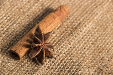 Coffee beans on vintage background