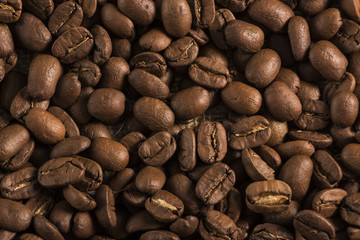 roasted coffee beans, can be used as a background