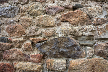 Close-up stonewall texture