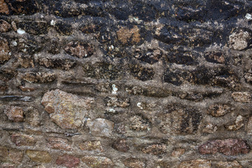 Close-up stonewall texture
