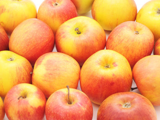 Pink apples.