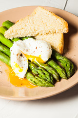 Green boiled Asparagus