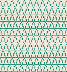 seamless simple vector fir tree pattern.