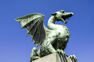 Ljubljana, Zmajski most, dragon bridge, Slovenia