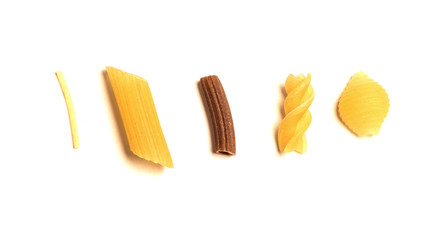 Pasta isolated on white background
