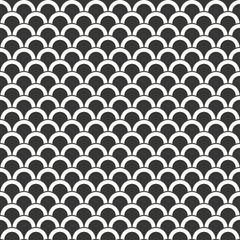 monochrome wave pattern. seamless vector background.