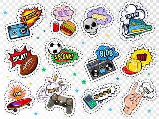 Comic Boys Stickers Set