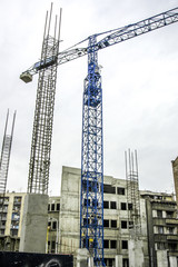 Beograd, construction cranes, Serbia-Montenegro, Belgrade