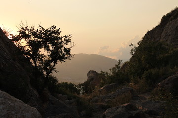Вечернее небо в горах Крыма
