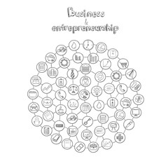 Entrepreneurship Infographic Hand Drawn Concept