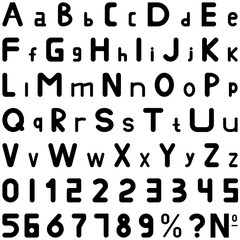 Black fonts soft style hand work for commerce use.