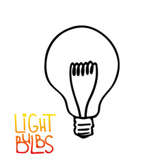 Light bulb icon. Concept of