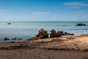 Fototapeta na wymiar Beach in Belice, South coast of Sicily, Italy
