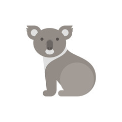 Vector flat style illustration of koala bear.  © thruer