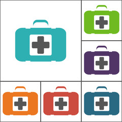 aid kit icon.