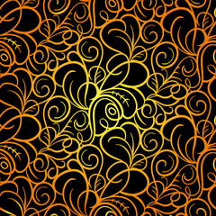 Abstract seamless swirl background pattern in vector.